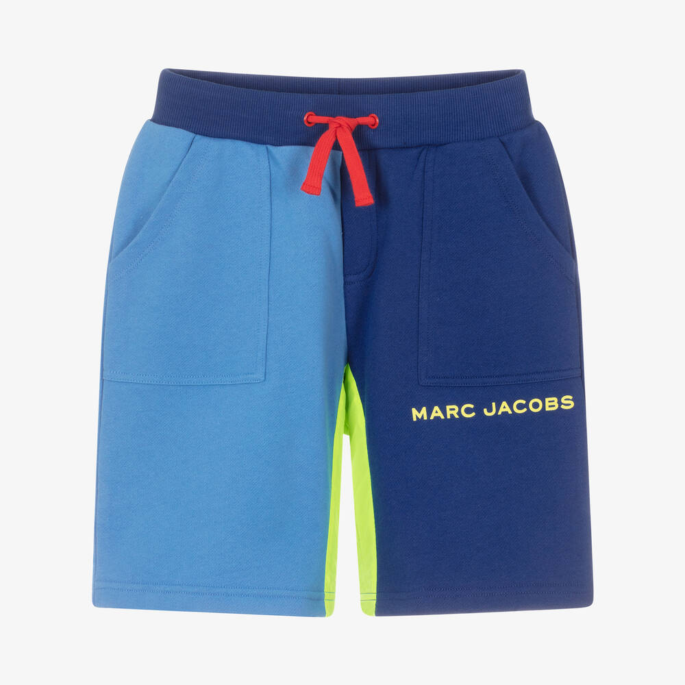 MARC JACOBS-Сине-голубые контрастные шорты | Childrensalon Outlet
