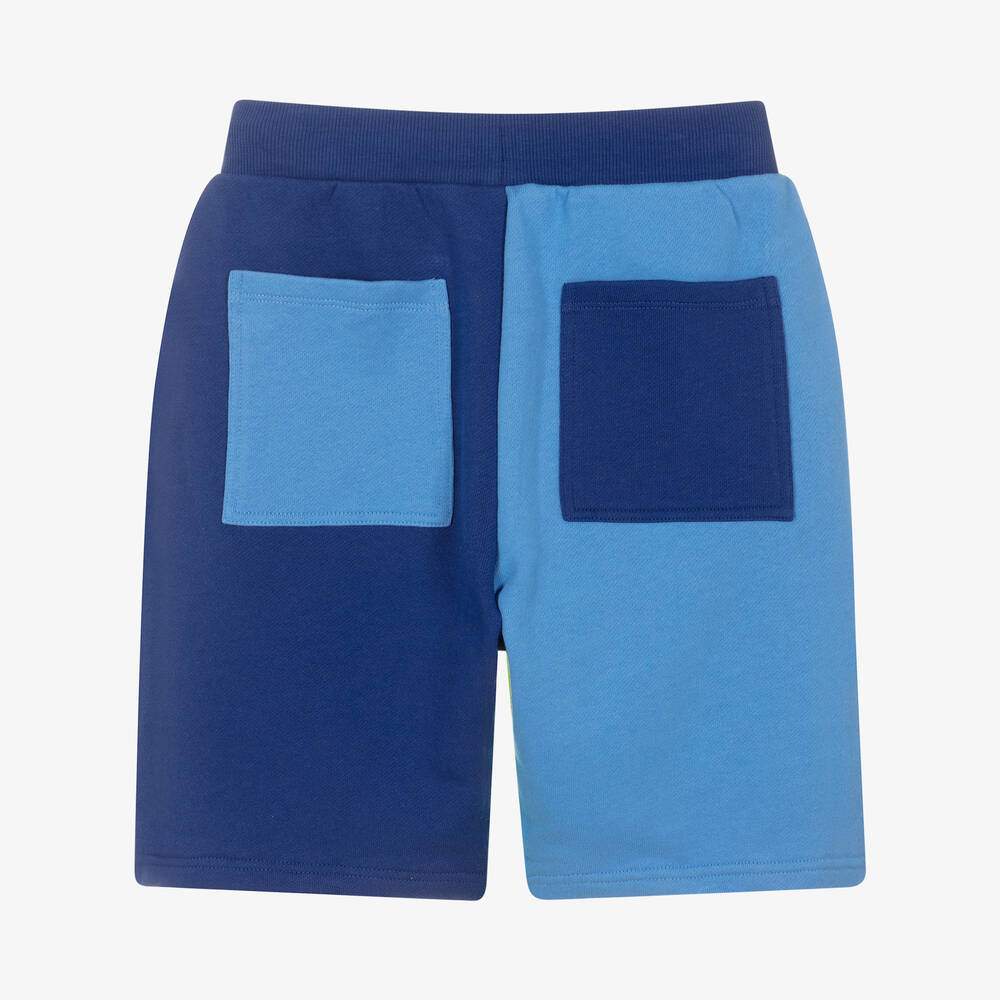 MARC JACOBS-Teen Boys Blue Logo Contrast Shorts | Childrensalon Outlet