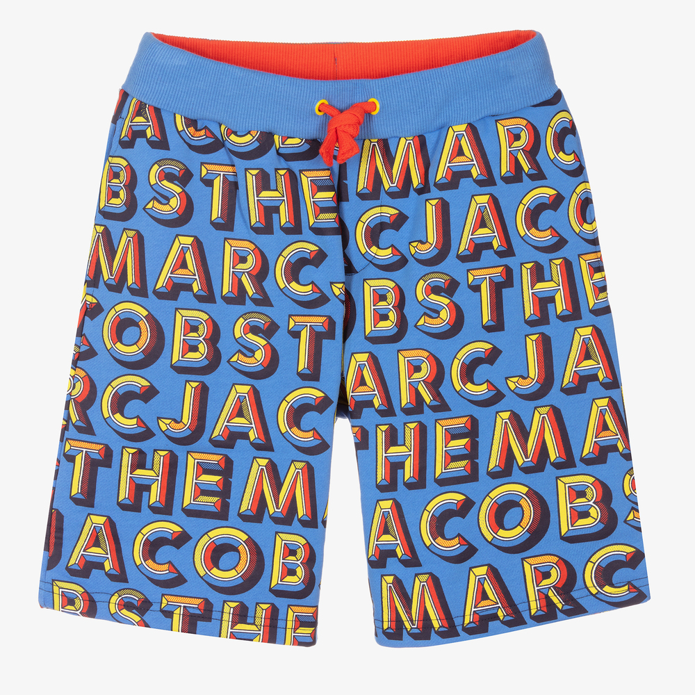 MARC JACOBS - Teen Boys Blue Logo Shorts | Childrensalon