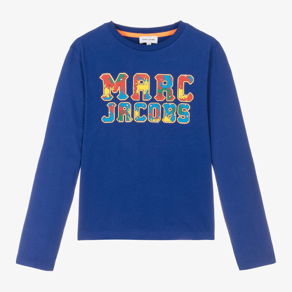 MARC JACOBS - Blaues Teen Biobaumwoll-Oberteil | Childrensalon