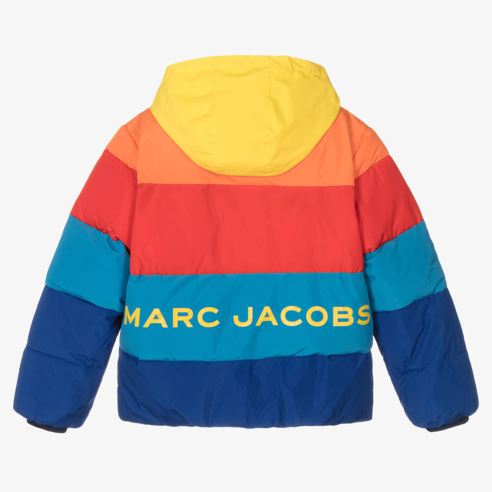 MARC JACOBS-Teen Boys Colourful Hooded Puffer Jacket | Childrensalon Outlet