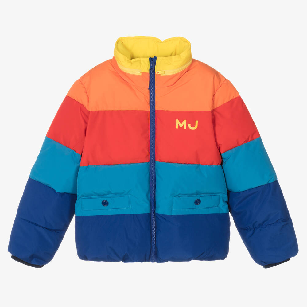MARC JACOBS - Teen Boys Colourful Hooded Puffer Jacket | Childrensalon