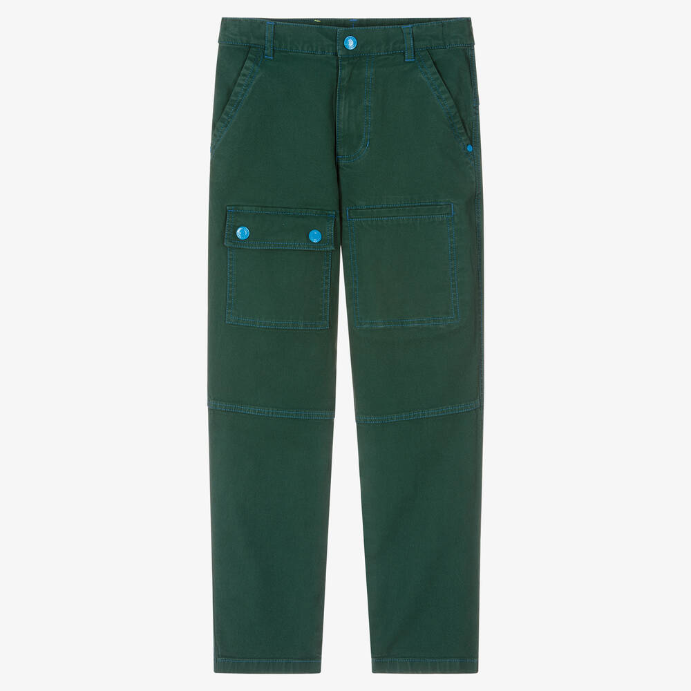 MARC JACOBS - Pantalon cargo vert en coton ado | Childrensalon
