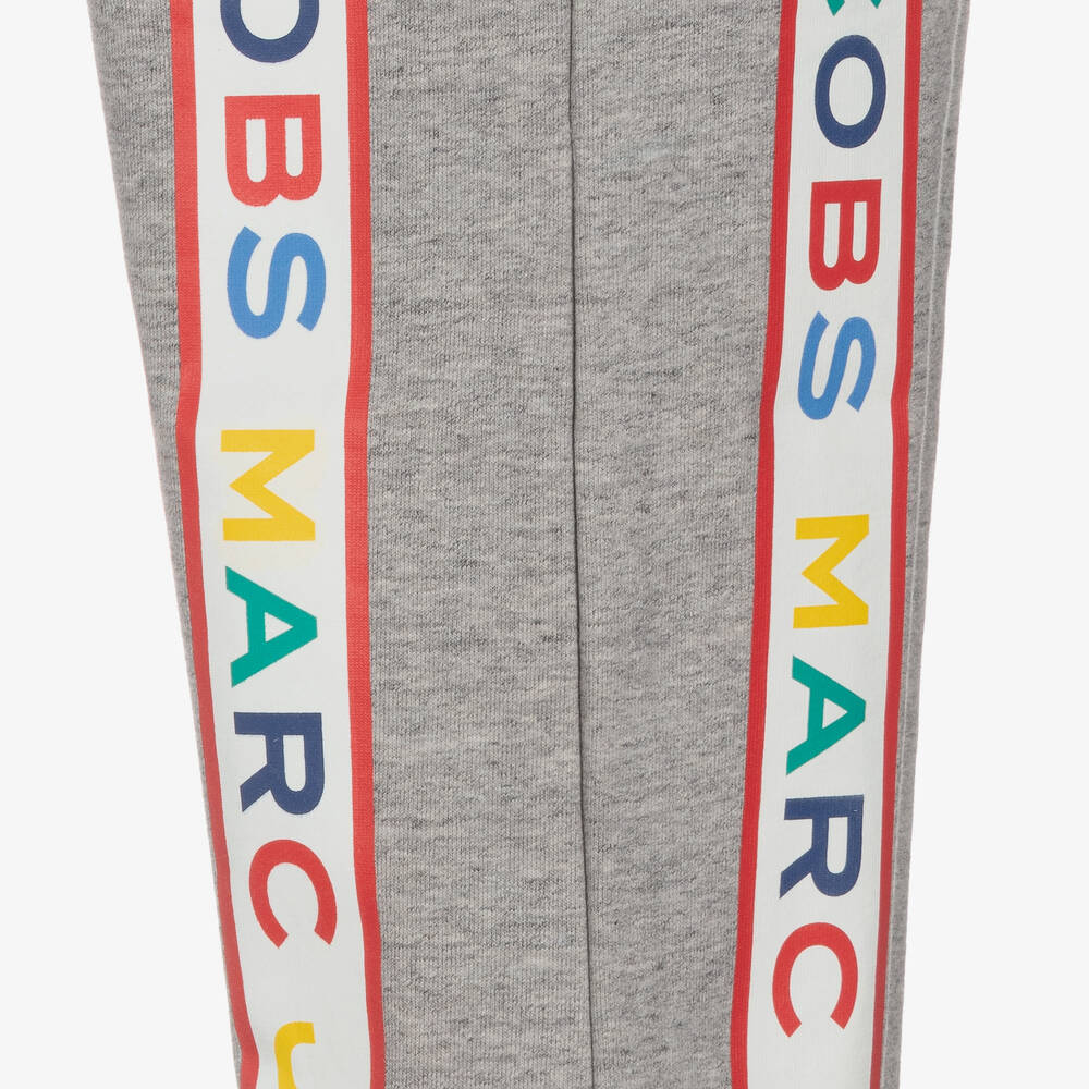 MARC JACOBS-جوغرز تينز ولادي قطن جيرسي لون رمادي | Childrensalon Outlet