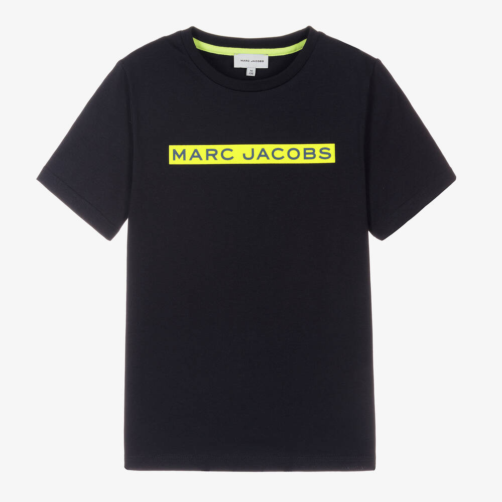 MARC JACOBS - T-shirt bleu marine en coton ado | Childrensalon