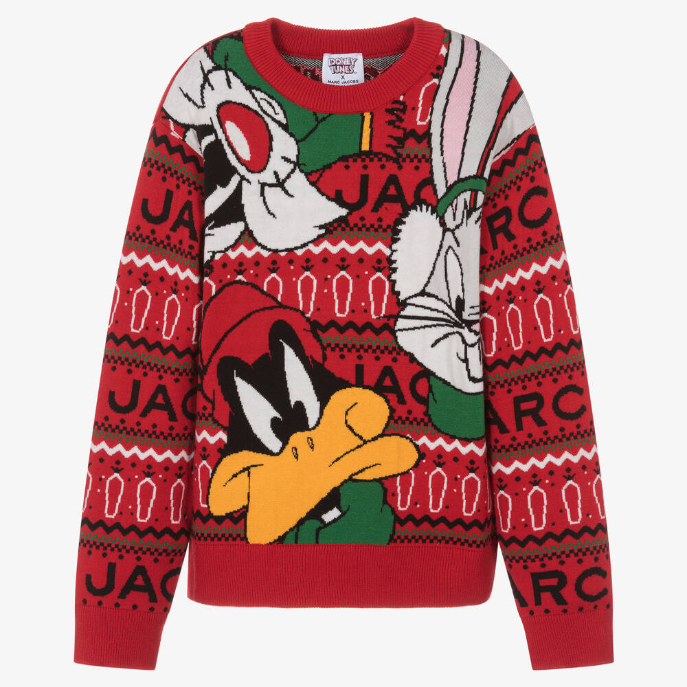 MARC JACOBS - Roter Teen Looney Tunes Pullover für Jungen | Childrensalon