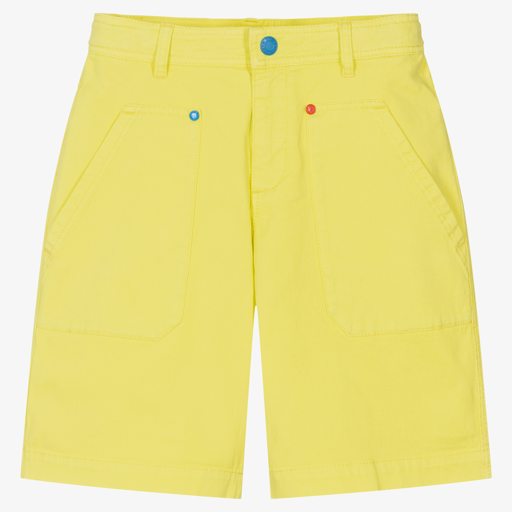 MARC JACOBS - Teen Boys Yellow Cotton Shorts | Childrensalon
