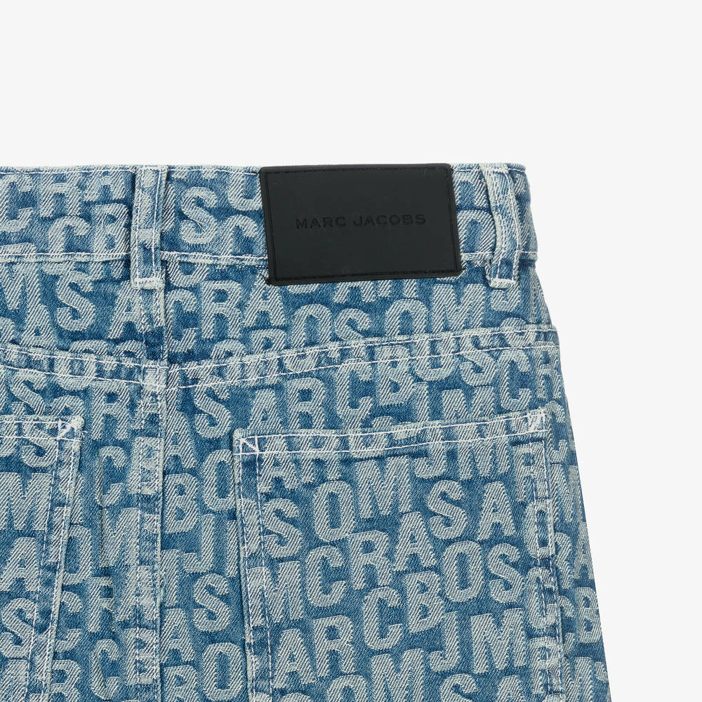 お得な情報満載 MARC JACOBS - Teen Girls Blue Jacquard Denim Skirt スカート
