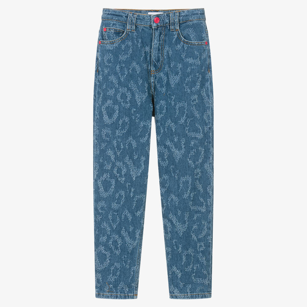 MARC JACOBS - Blaue Jeans mit Leopardenmuster | Childrensalon