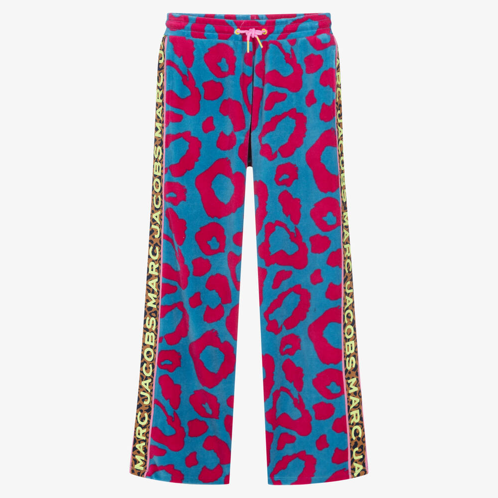 MARC JACOBS - Teen Girls Blue & Pink Velour Joggers | Childrensalon