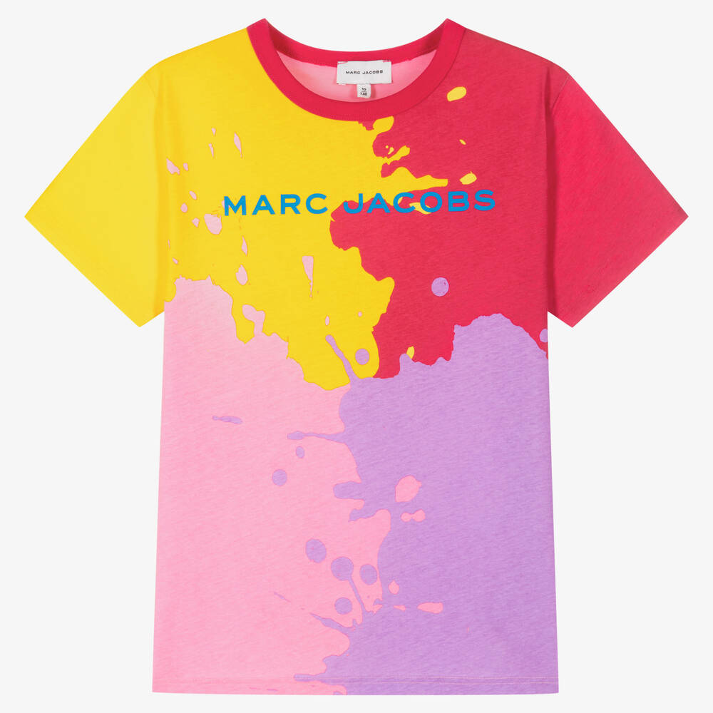 MARC JACOBS - Teen Girls Colourblock Cotton T-Shirt | Childrensalon