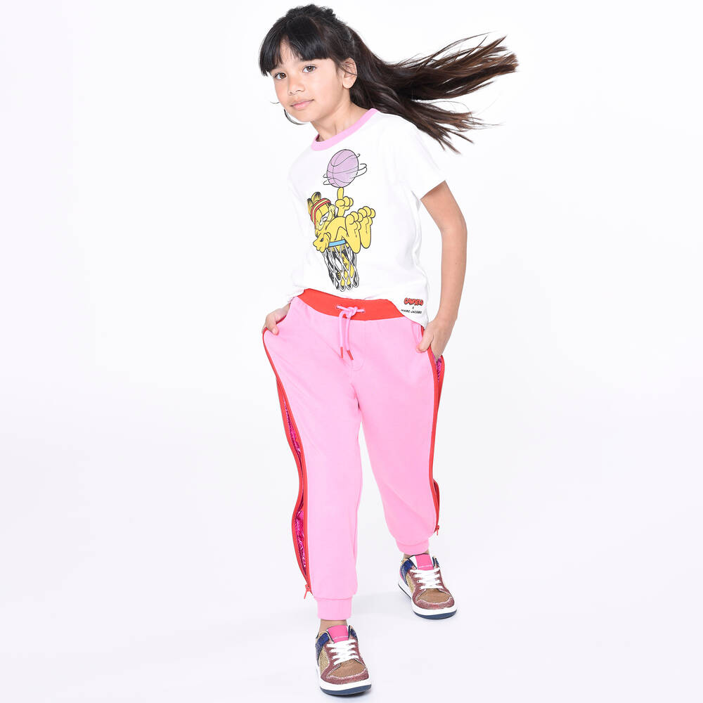 MARC JACOBS-Золотистые кроссовки на шнуровке с пайетками | Childrensalon Outlet