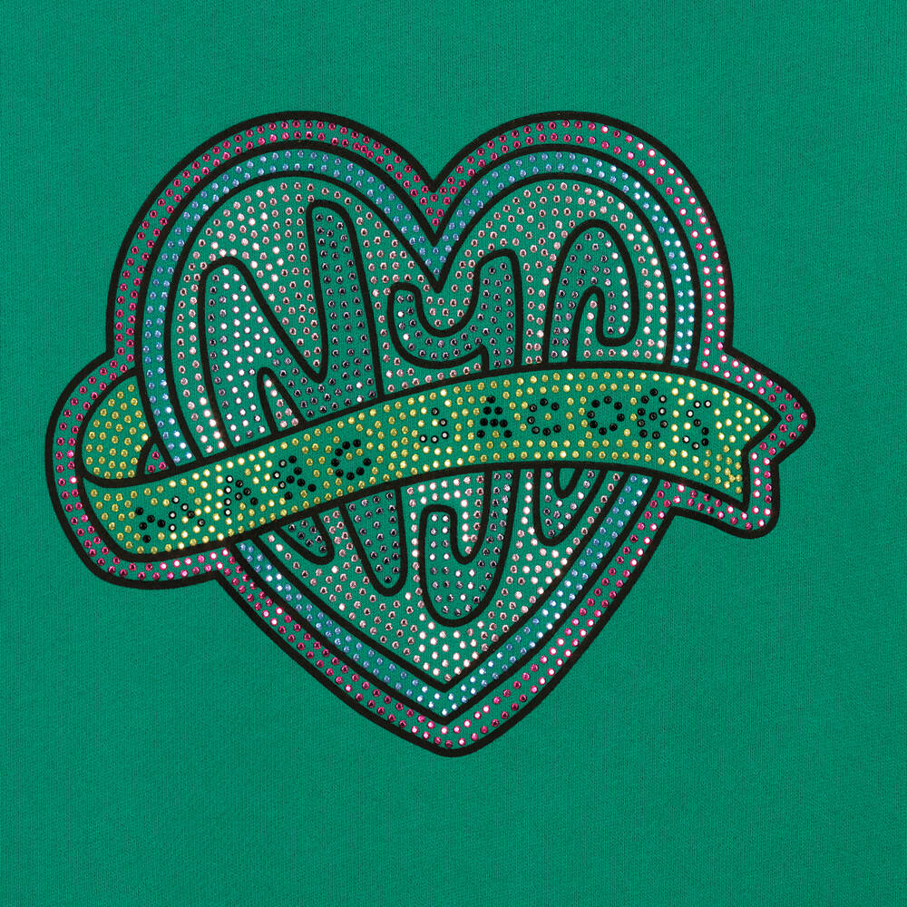 MARC JACOBS-فستان تينز بناتي قطن لون أخضر | Childrensalon Outlet