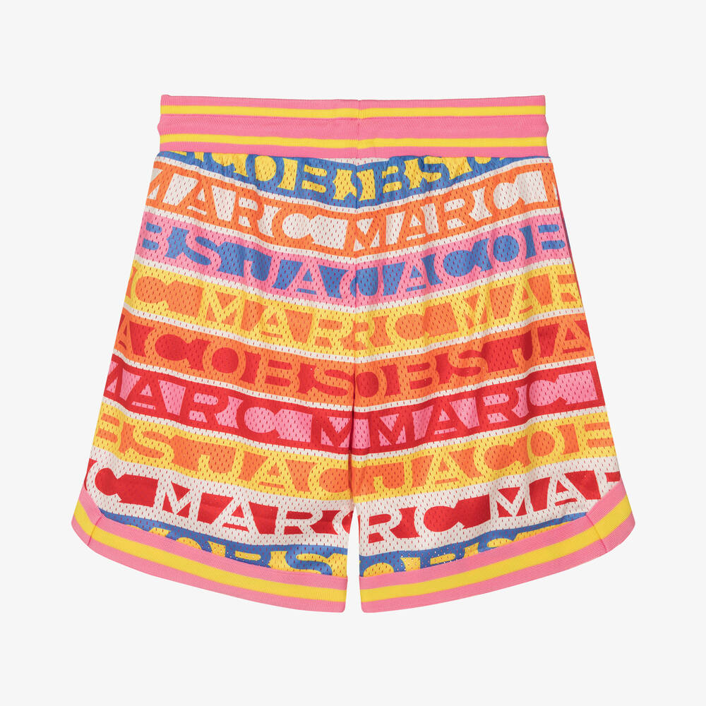 MARC JACOBS-شورت تينز بناتي شبك بطبعة ملونة | Childrensalon Outlet