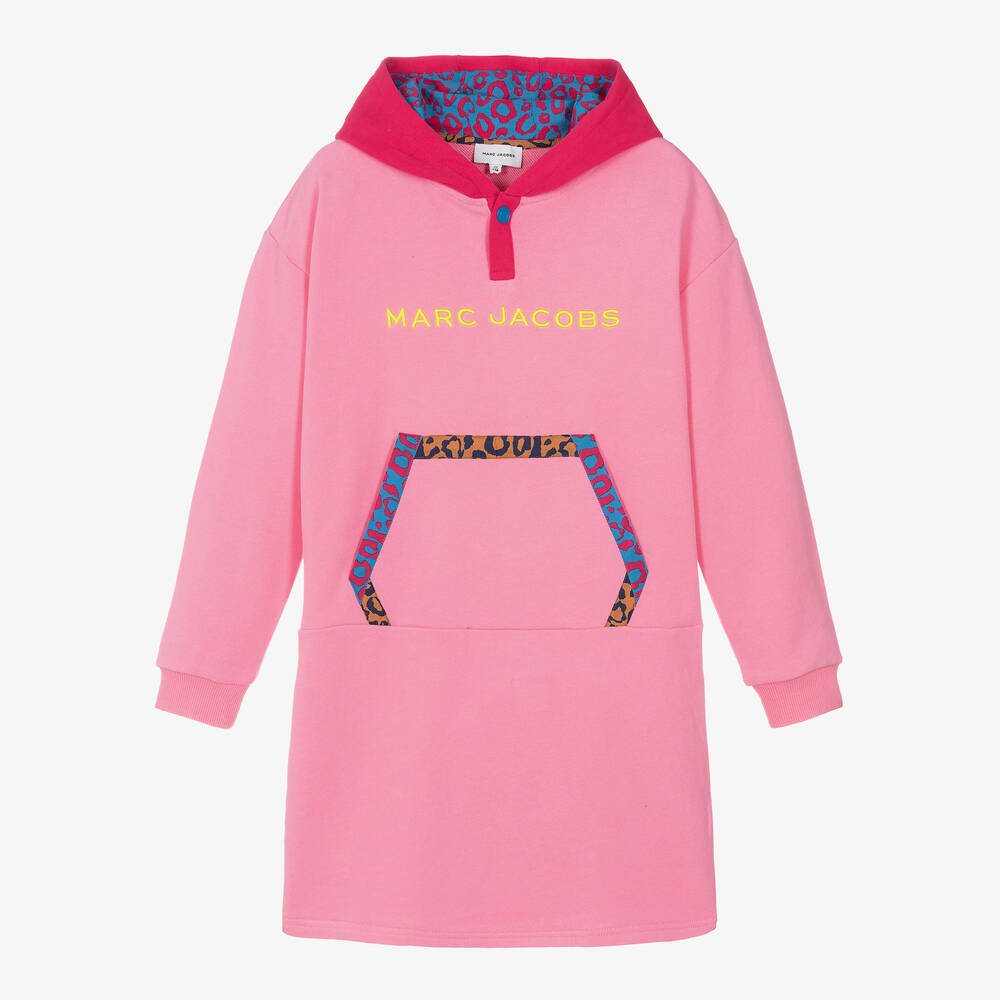 MARC JACOBS - Teen Girls Pink Cotton Hoodie Dress | Childrensalon