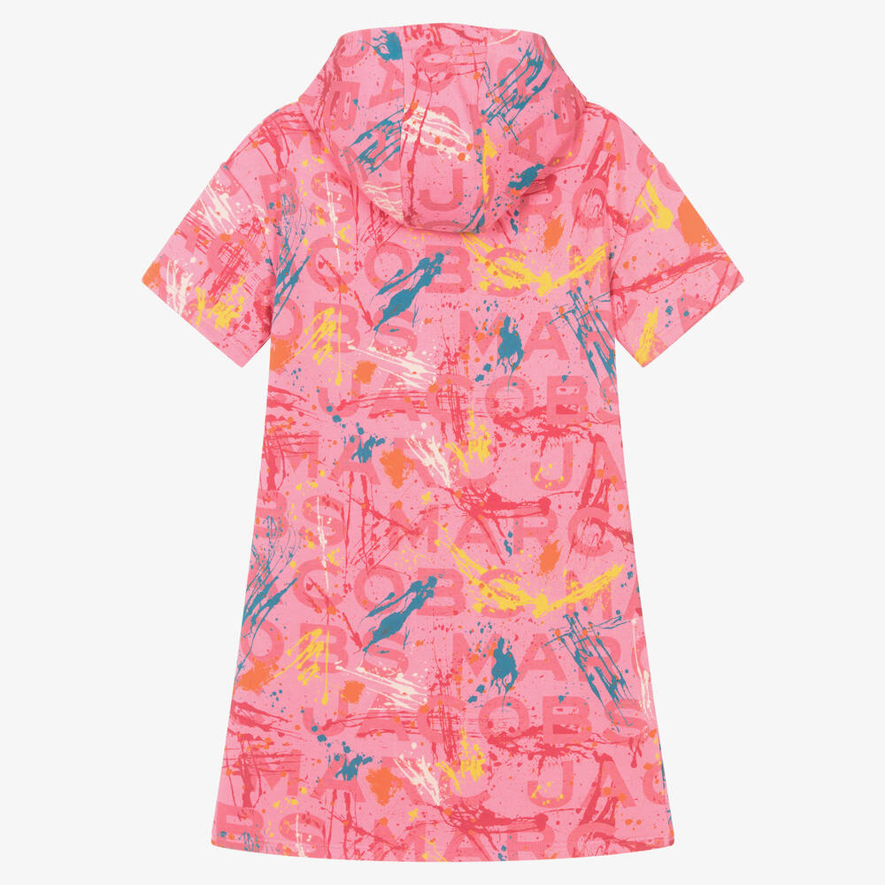 MARC JACOBS-Teen Girls Pink Cotton Paint Splash Dress | Childrensalon Outlet