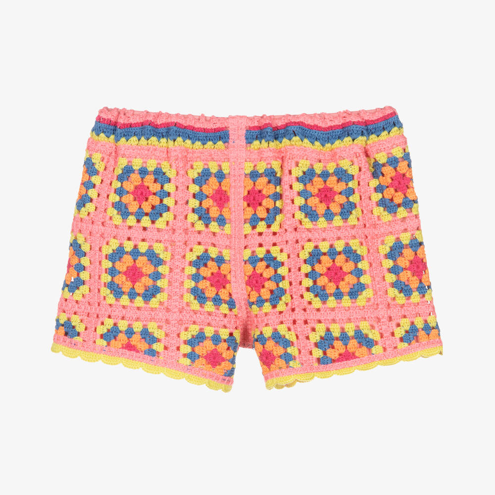 MARC JACOBS-شورت تينز بناتي قطن كروشيه لون زهري | Childrensalon Outlet