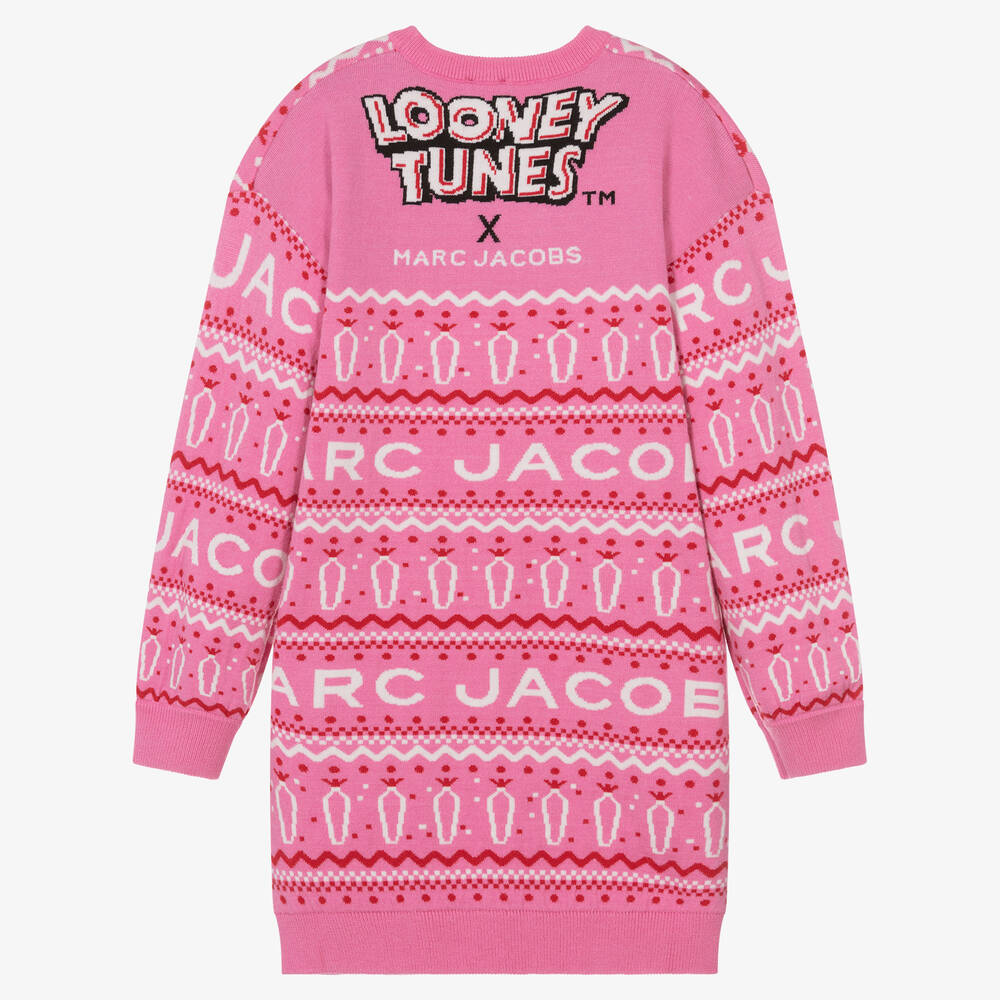 MARC JACOBS-Teen Girls Pink Festive Looney Tunes Dress | Childrensalon Outlet