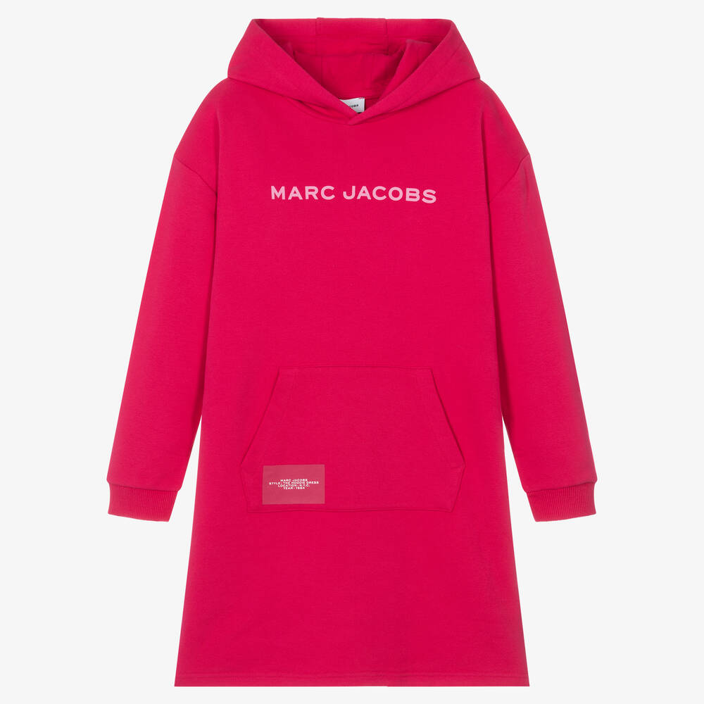 MARC JACOBS - Robe à capuche rose en jersey ado | Childrensalon