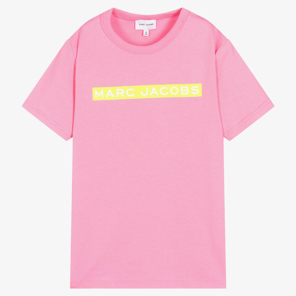 MARC JACOBS - Teen Girls Pink Logo T-Shirt | Childrensalon