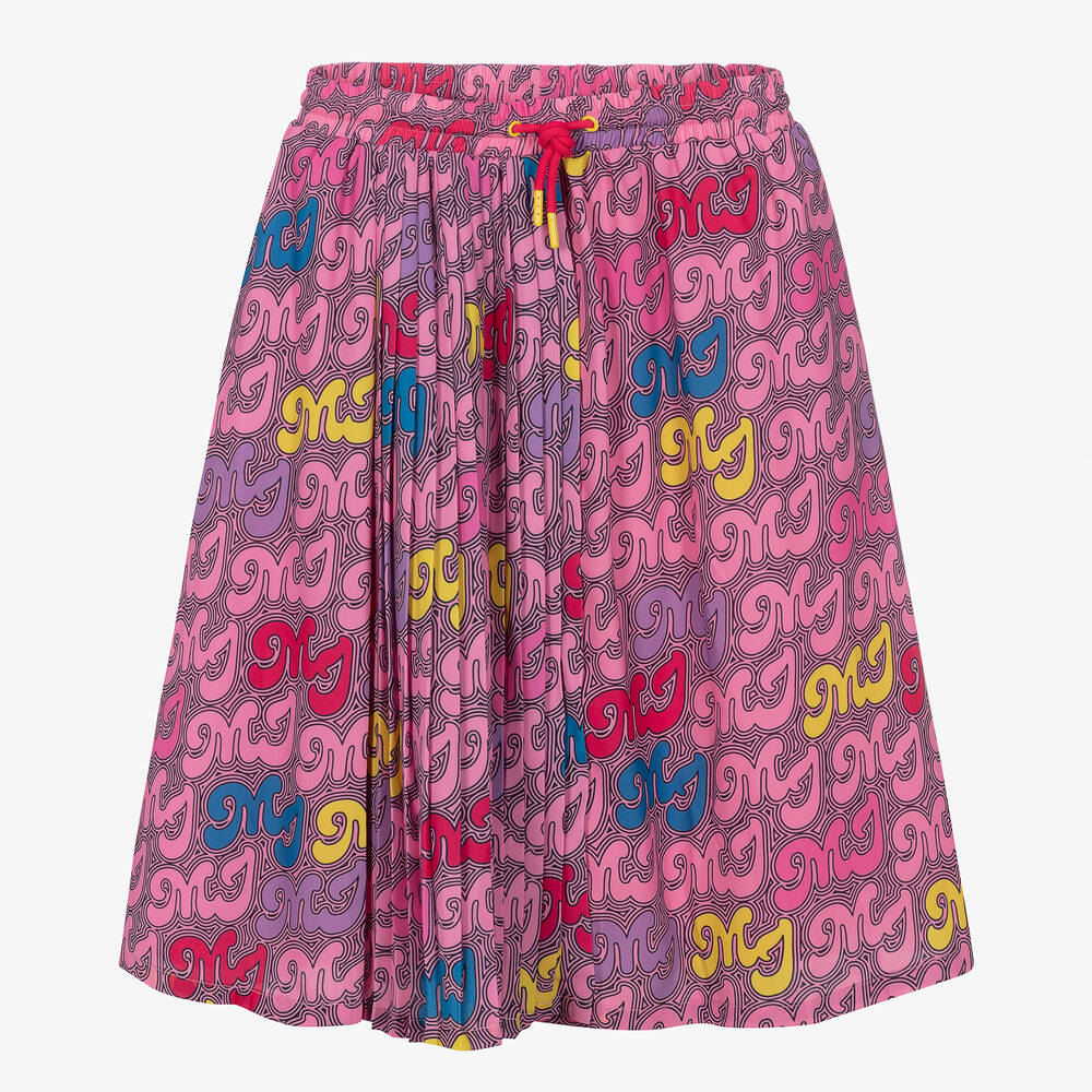 MARC JACOBS - Teen Girls Pink Monogram Pleated Skirt | Childrensalon