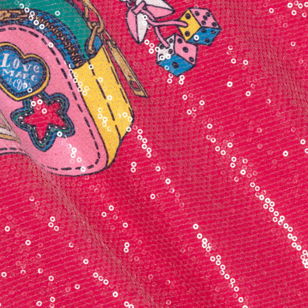 MARC JACOBS-Teen Girls Pink Sequin Snapshot Bag Dress | Childrensalon Outlet