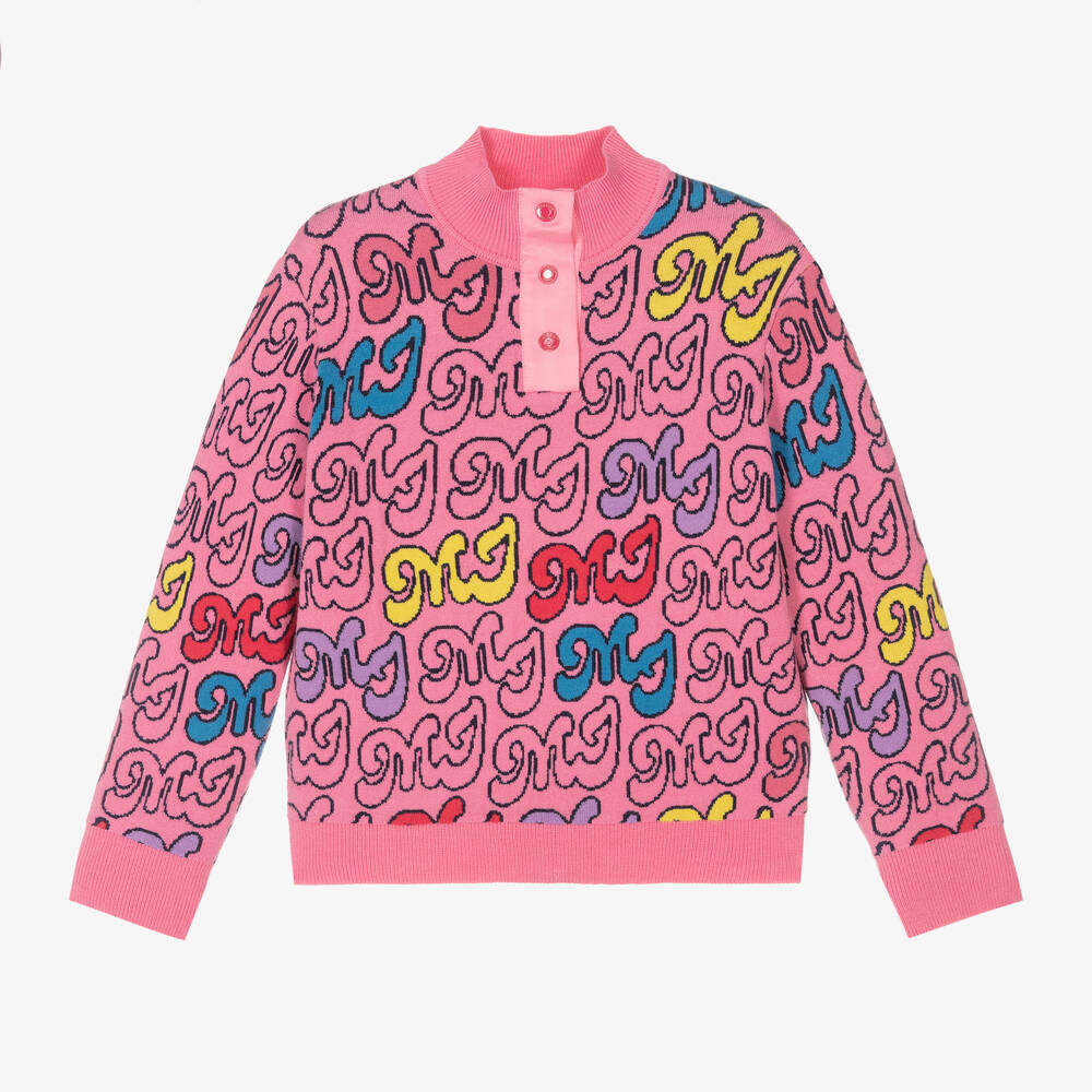 MARC JACOBS-بلوفر مزيج فيسكوز محبوك لون زهري للمراهقات | Childrensalon Outlet