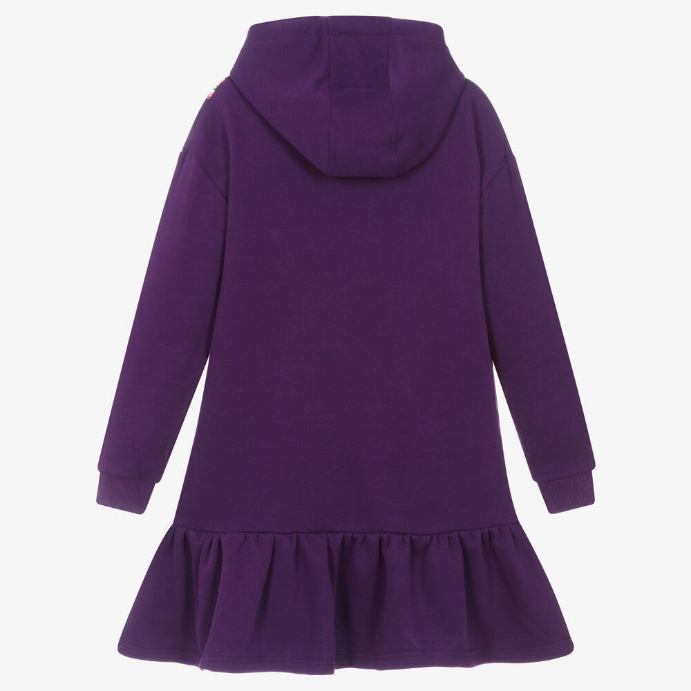 MARC JACOBS-Фиолетовое платье с принтом-сумкой | Childrensalon Outlet