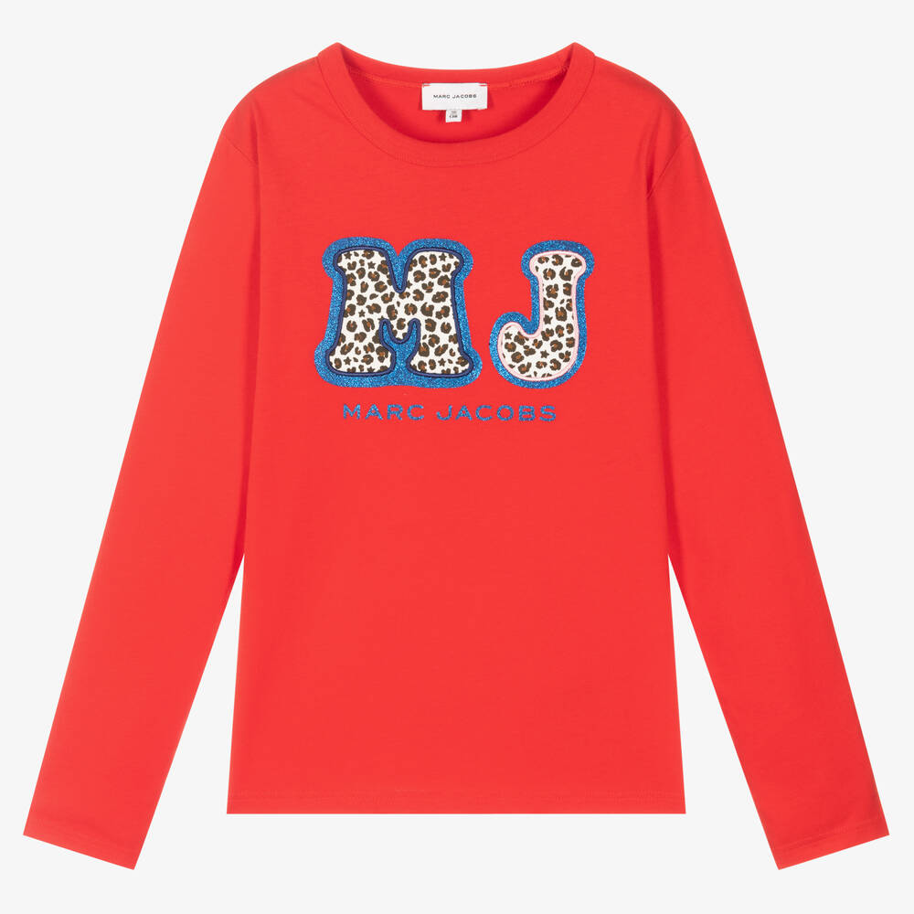 MARC JACOBS - Teen Girls Red Cotton Logo Top | Childrensalon
