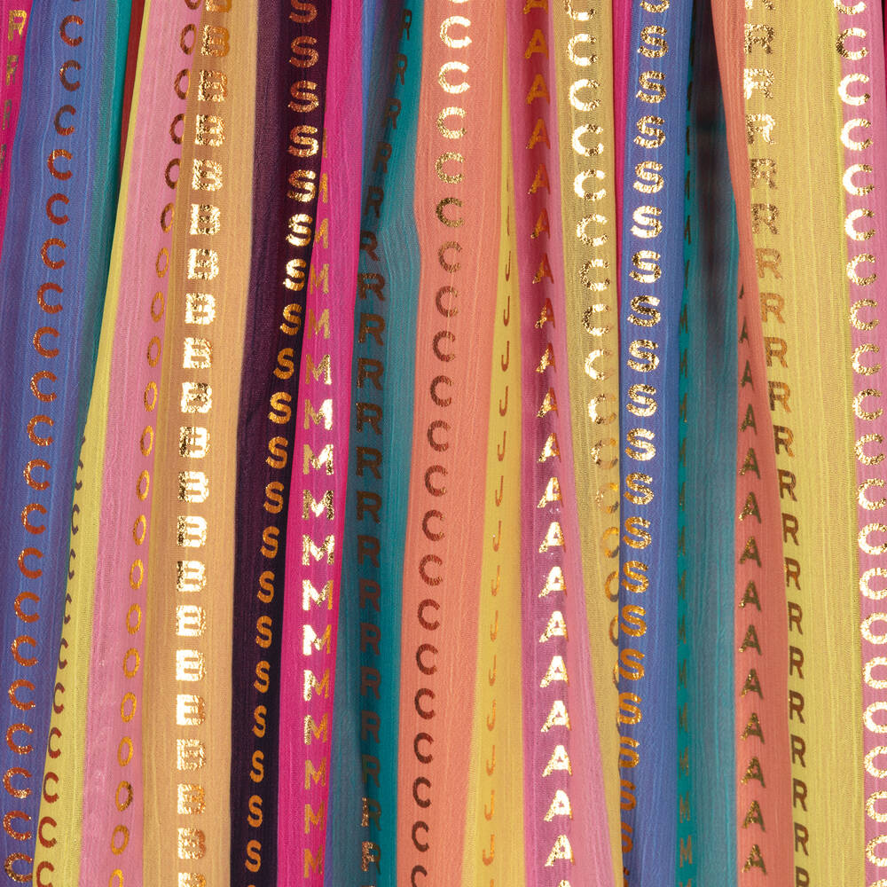 MARC JACOBS-Teen Girls Striped Chiffon Logo Skirt | Childrensalon Outlet