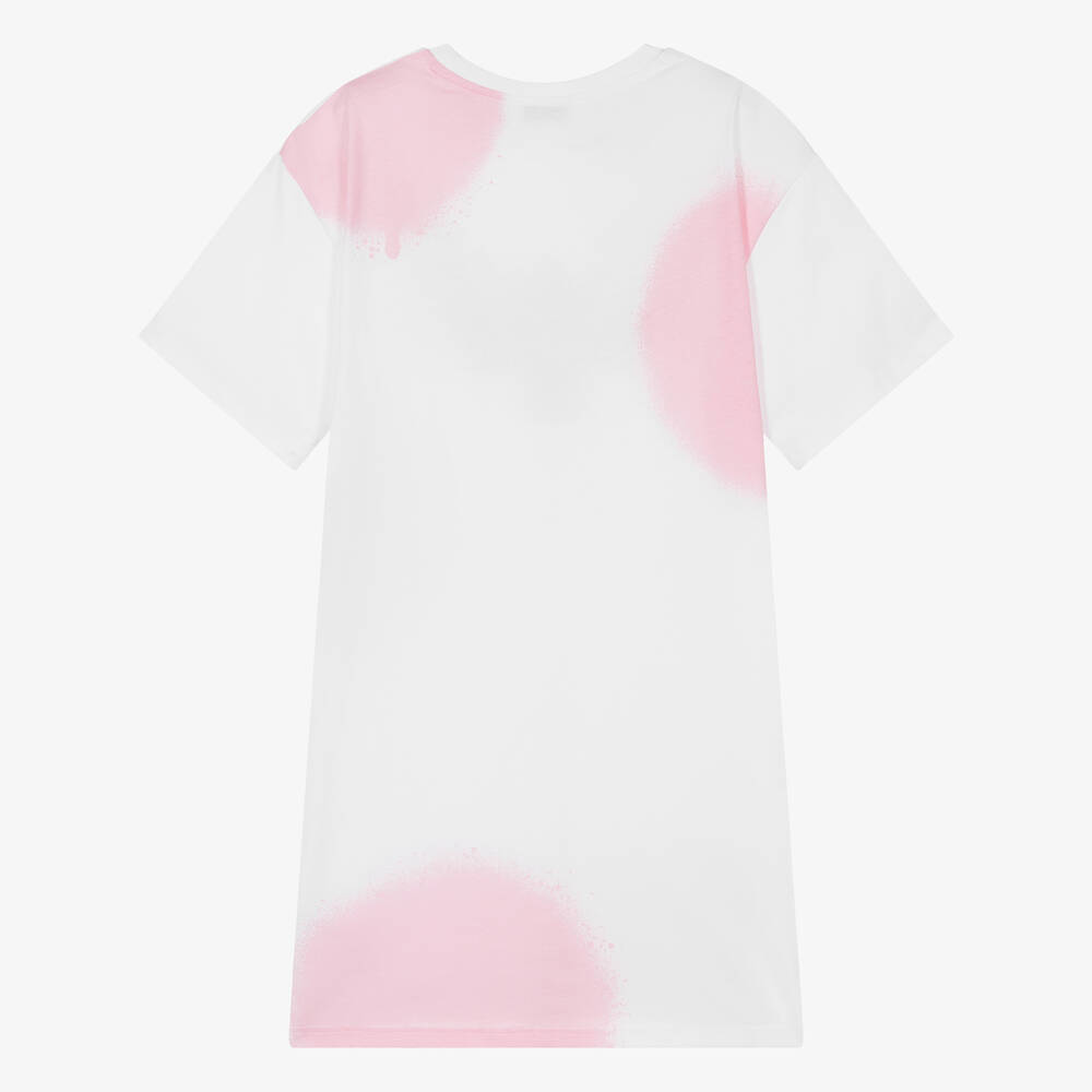 MARC JACOBS-Teen Girls White Cotton Spray Paint Dress | Childrensalon Outlet