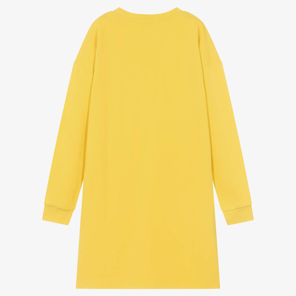MARC JACOBS-Teen Girls Yellow Cotton Pocket Dress | Childrensalon Outlet
