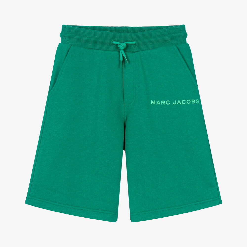 MARC JACOBS-Teen Green Cotton Shorts | Childrensalon Outlet