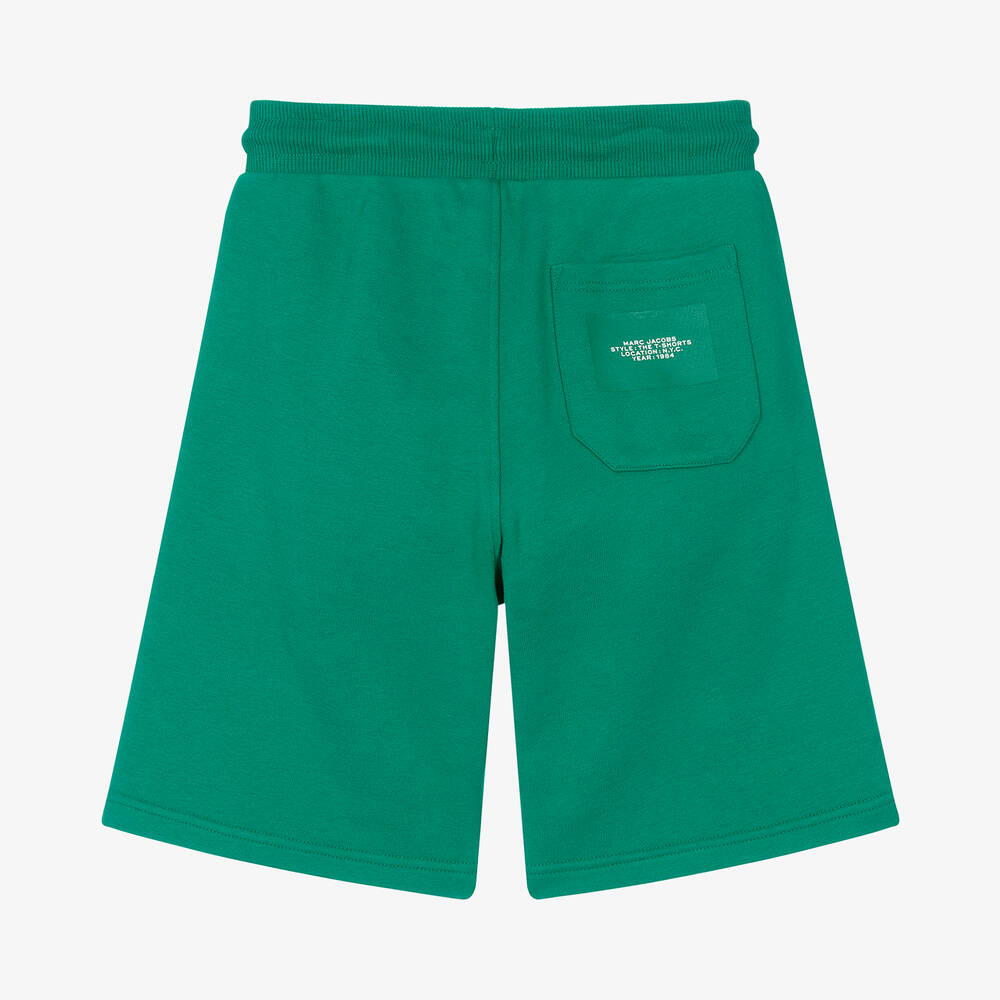 MARC JACOBS-Зеленые хлопковые шорты для подростков | Childrensalon Outlet