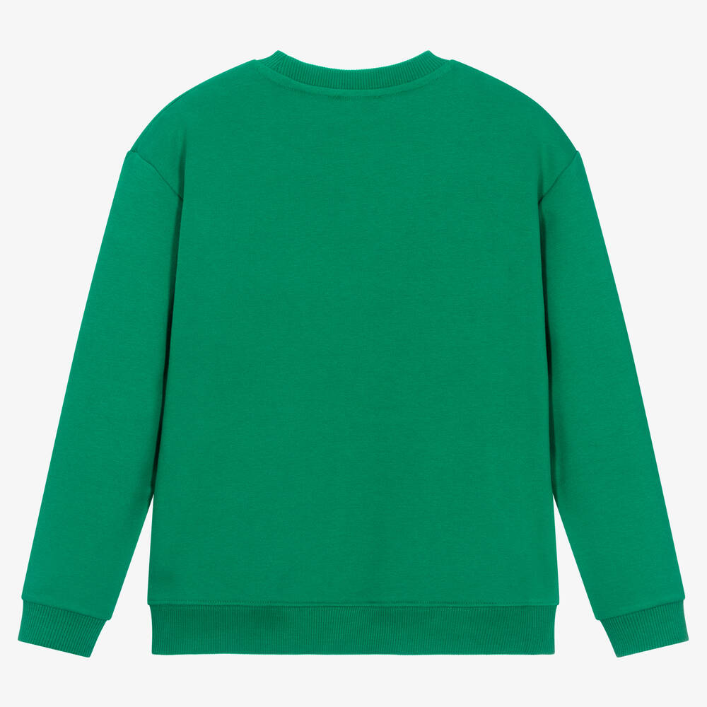 MARC JACOBS-Teen Green Cotton Sweatshirt | Childrensalon Outlet