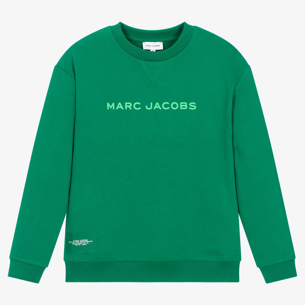 MARC JACOBS - سويتشيرت تينز قطن جيرسي لون أخضر | Childrensalon