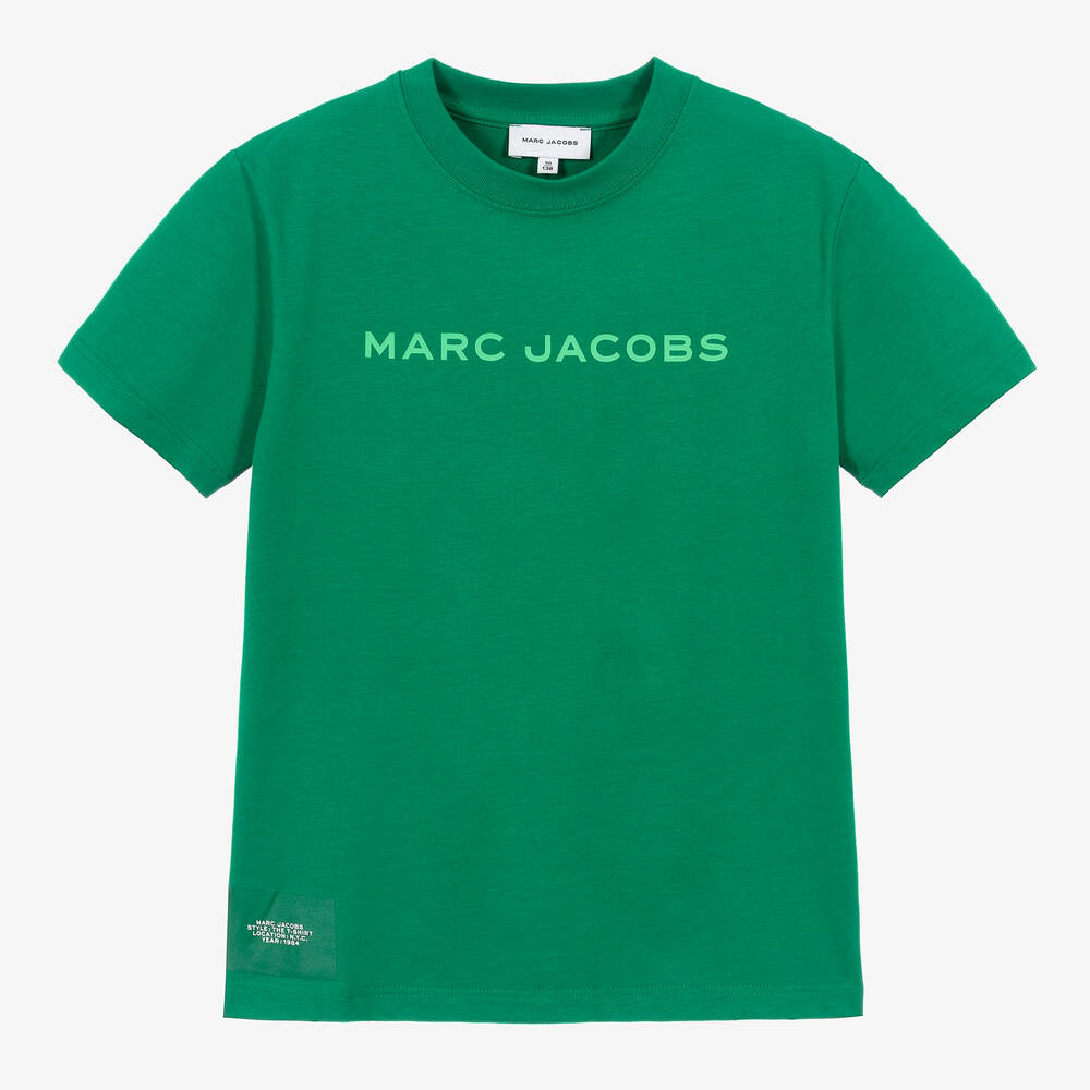 MARC JACOBS - Зеленая футболка из органического хлопка для подростков  | Childrensalon