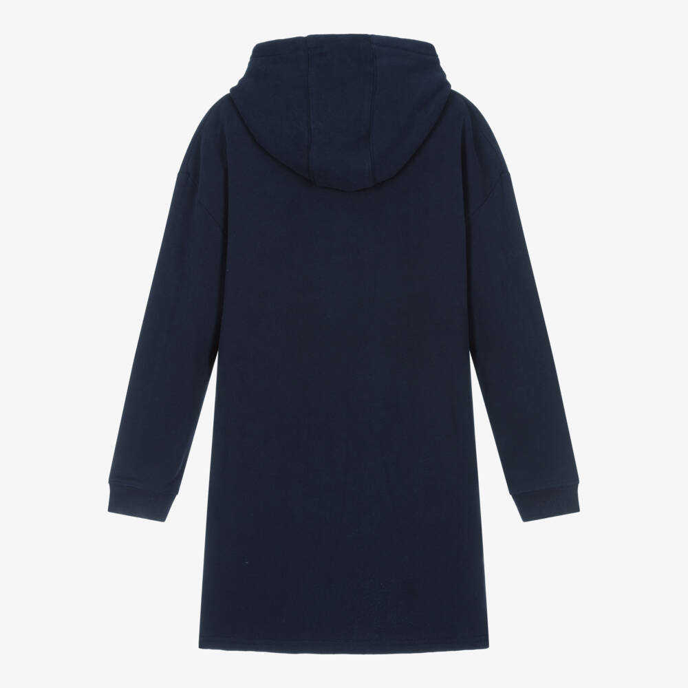 MARC JACOBS-Teen Navy Blue Hoodie Dress | Childrensalon Outlet