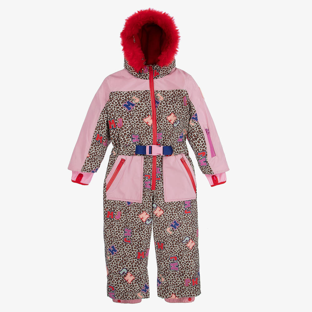 MARC JACOBS - Combinaison de ski rose imprimé animal Ado | Childrensalon