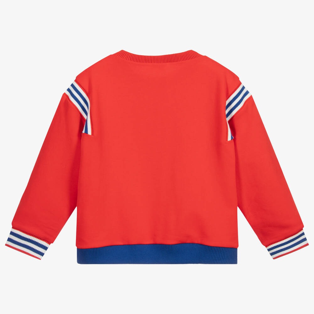 MARC JACOBS-Teen Red Logo Sweatshirt | Childrensalon Outlet