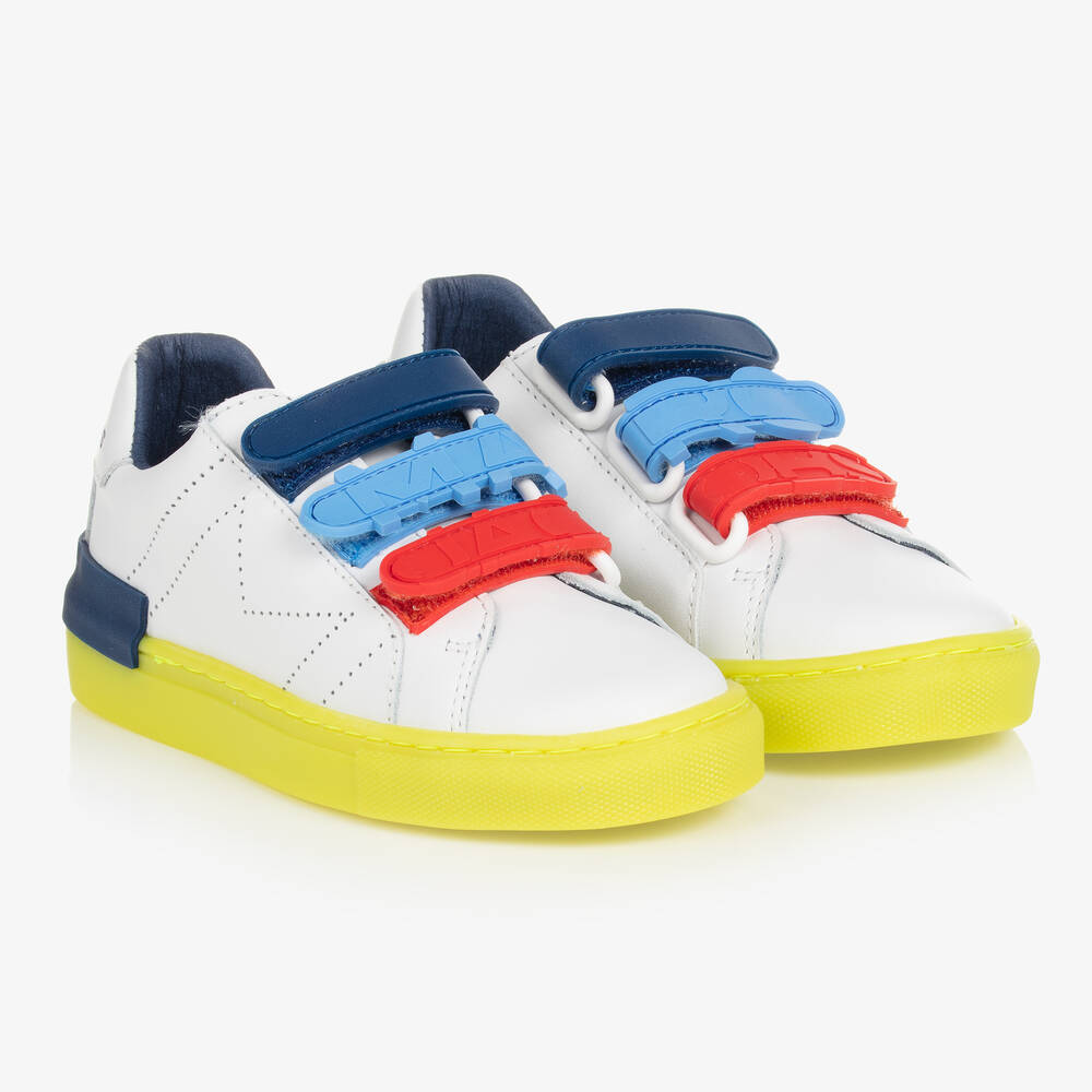 MARC JACOBS - Baskets blanches en cuir ado | Childrensalon