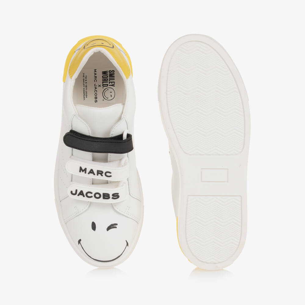 MARC JACOBS-حذاء رياضي جلد لون أبيض | Childrensalon Outlet