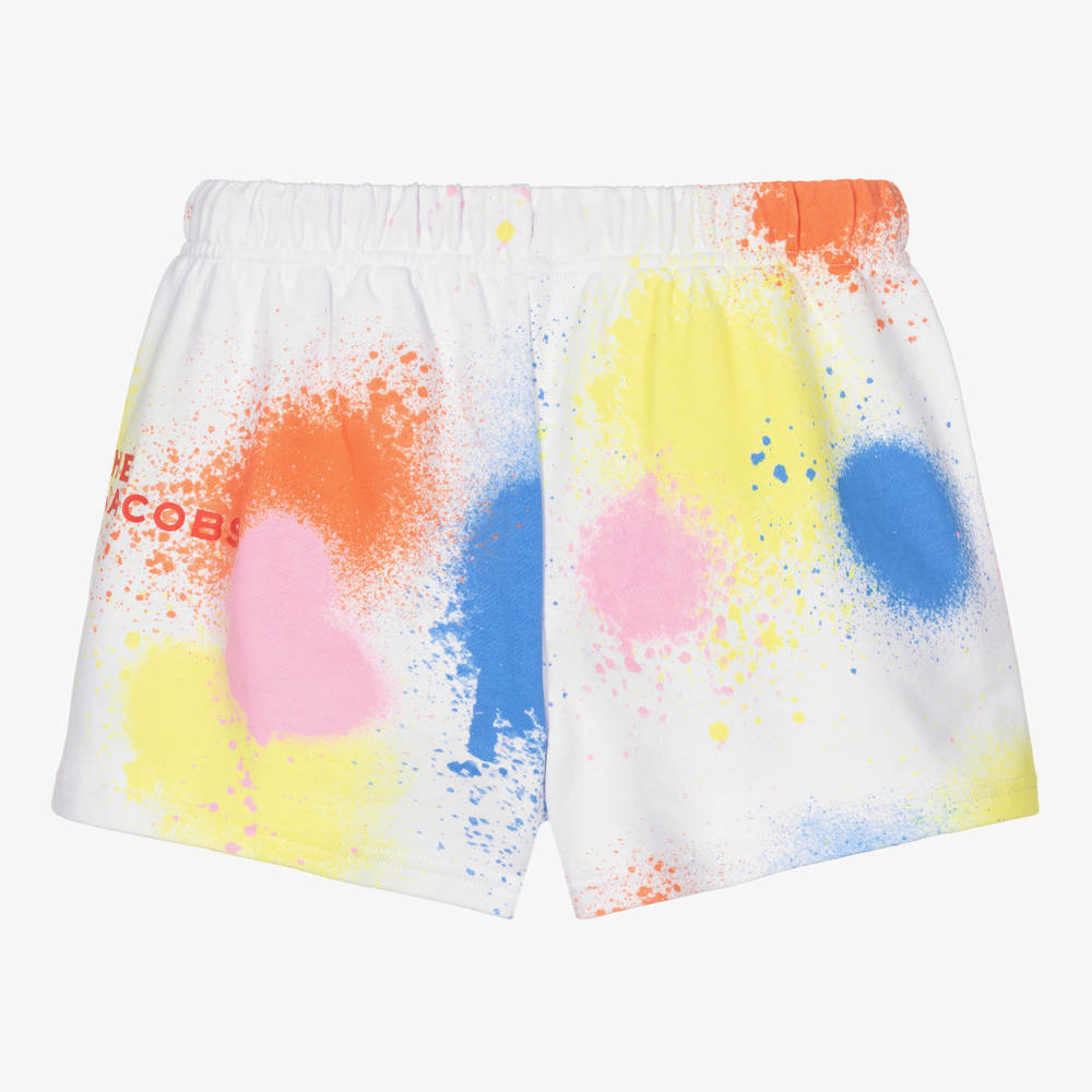 MARC JACOBS-Белые шорты с принтом-краской для подростков | Childrensalon Outlet