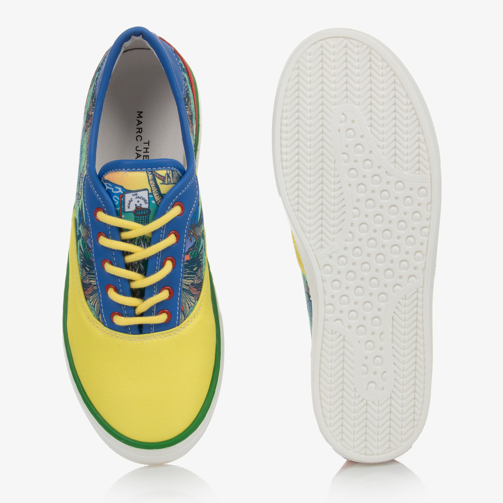 Yellow canvas trainers cheap