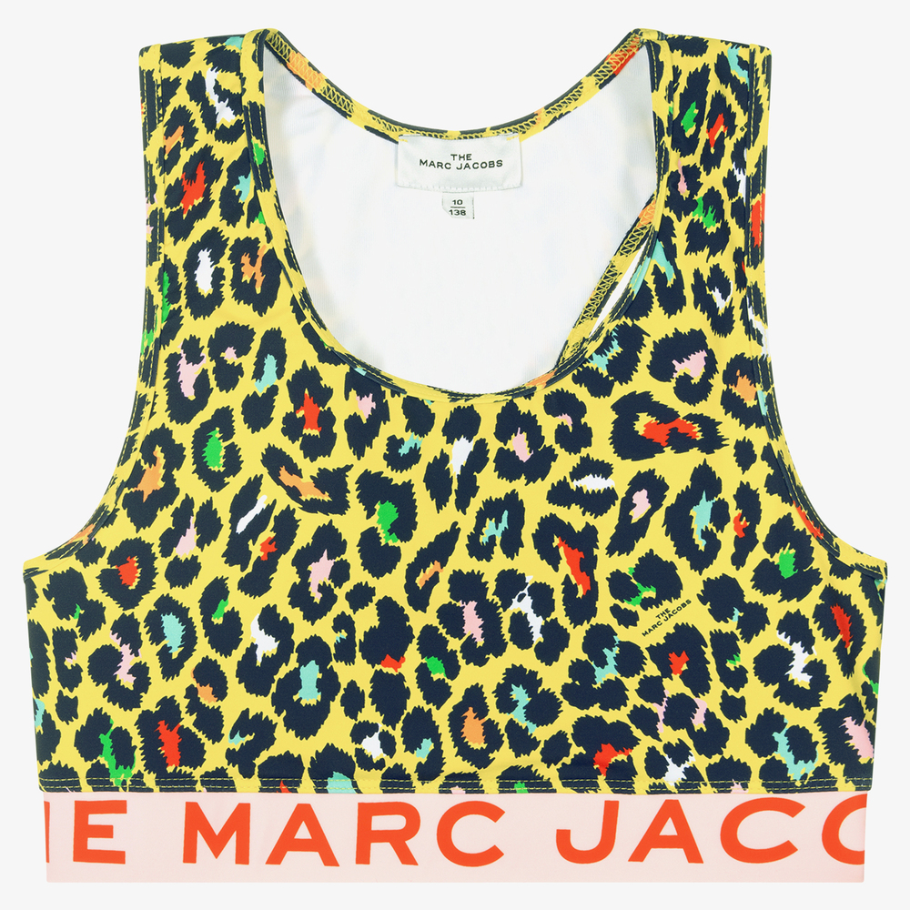 MARC JACOBS - Brassière de sport jaune guépard Ado | Childrensalon