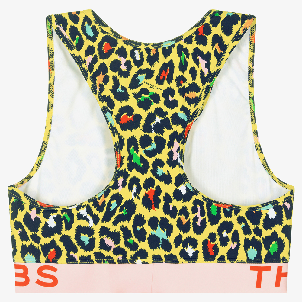 MARC JACOBS-Желтая спортивная майка с животным принтом для подростков | Childrensalon Outlet
