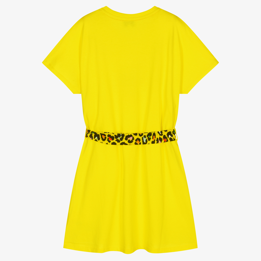 MARC JACOBS-فستان تينز بناتي قطن عضوي لون أصفر | Childrensalon Outlet