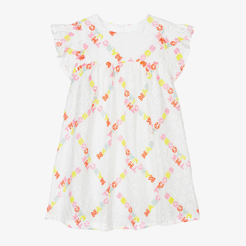 MARC JACOBS Robe blanche en broderie anglaise Childrensalon Outlet