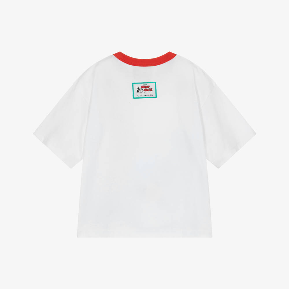 MARC JACOBS-White Mickey T-shirt | Childrensalon Outlet