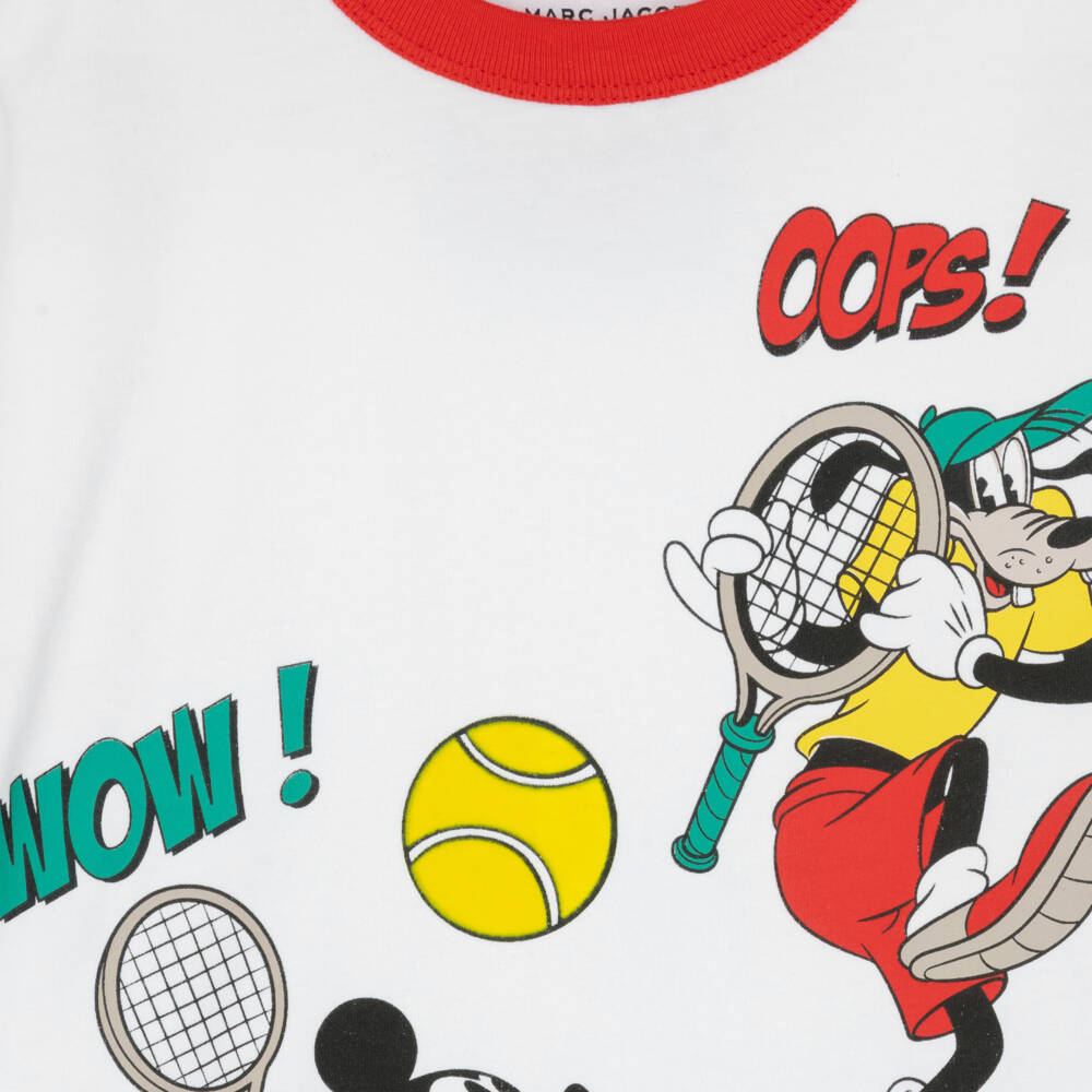 MARC JACOBS-White Mickey T-shirt | Childrensalon Outlet